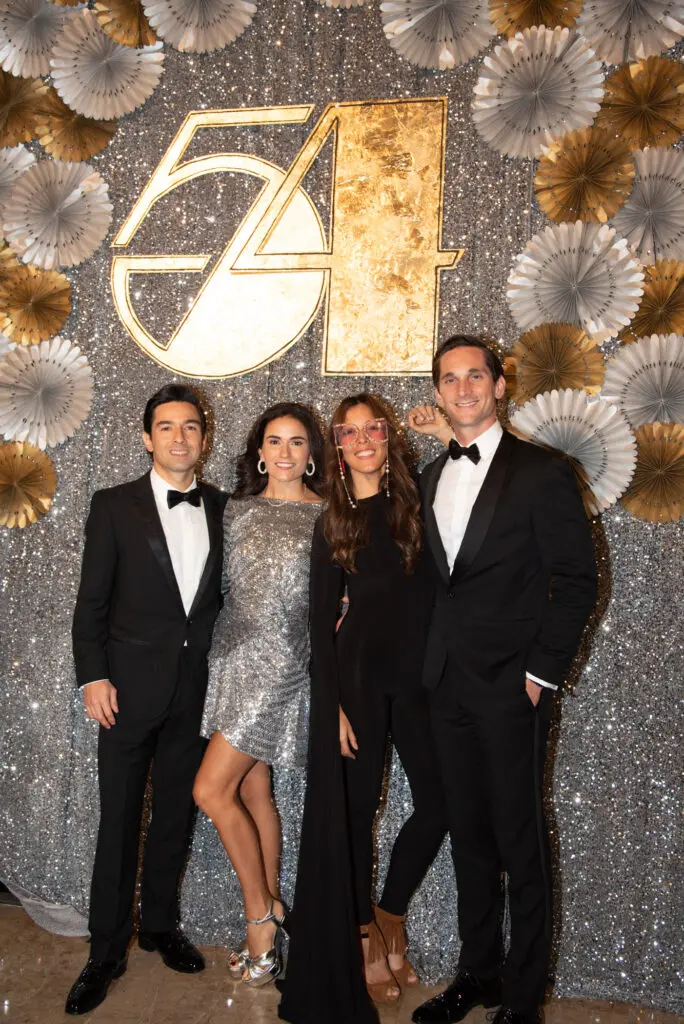 Jacopo Nadal, Erika Chavez, Marijo & David Arana at the Children's Museum Houston 'A Night at Studio 54' gala, held at Corinthian Houston. (Photo by Alexander's Fine Portrait Design)