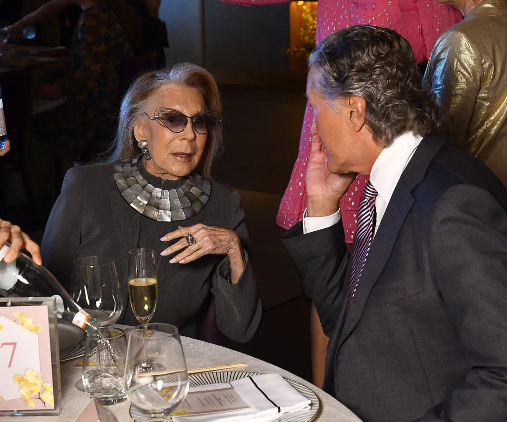 Joan Schnitzer Levy, Greg Fourticq Jr. at Nobu for The Galleria & PaperCity Luxe Luncheon saluting Santa's Elves.