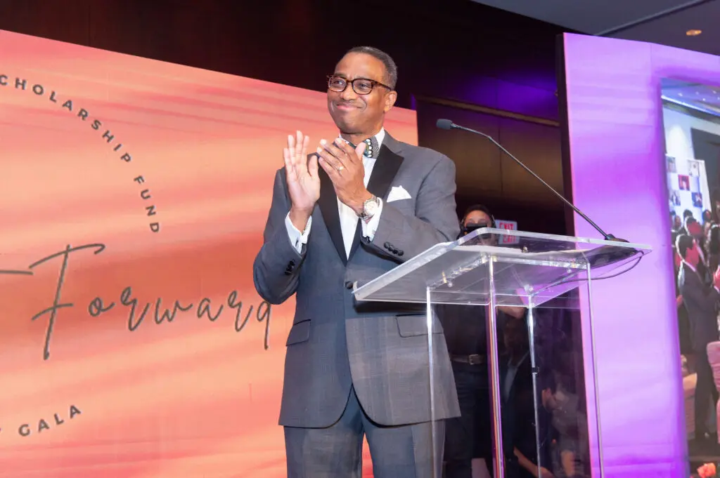 Khambrel Marshall at the Linda Lorelle Scholarship Fund 'Paying It Forward' gala. (Photo by Jacob Power)