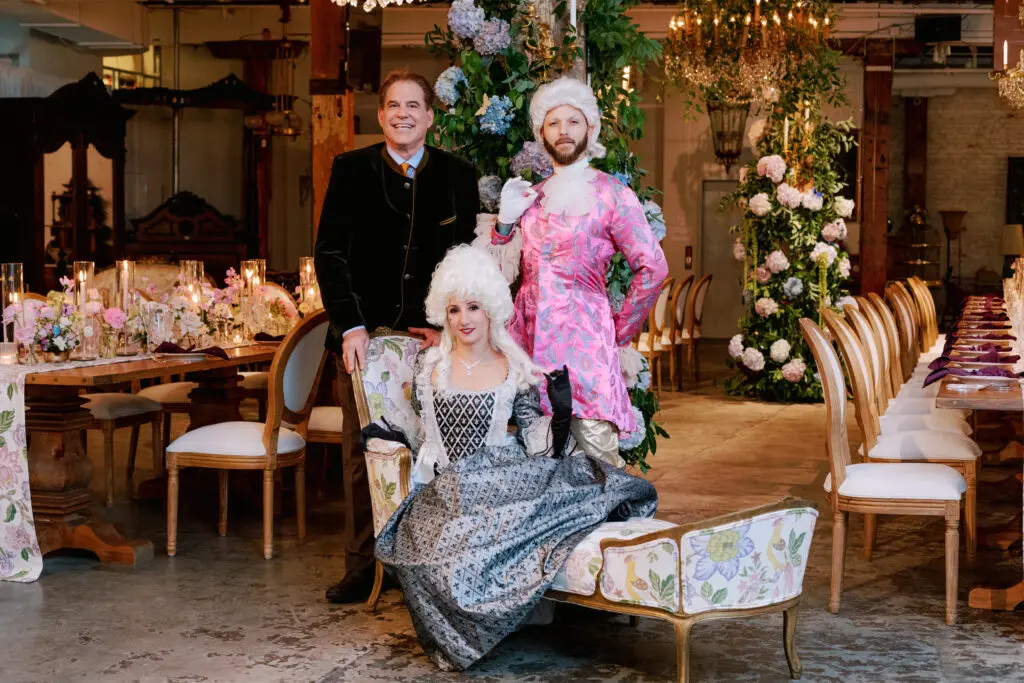Internationally acclaimed interior designer Timothy Corrigan at the New Orleans Auction Galleries Marie Antoinette-inspired dinner evening.  (Photo by MoDavisPhotography.com)