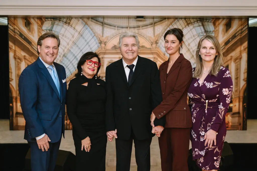 Preston Antonini , Roz Pactor, Steve Tyrell, Tina Tyrell, Erika Myers at the Houston Italian Cultural and Community Center Fall Luncheon. (Photo by Johnny Than)