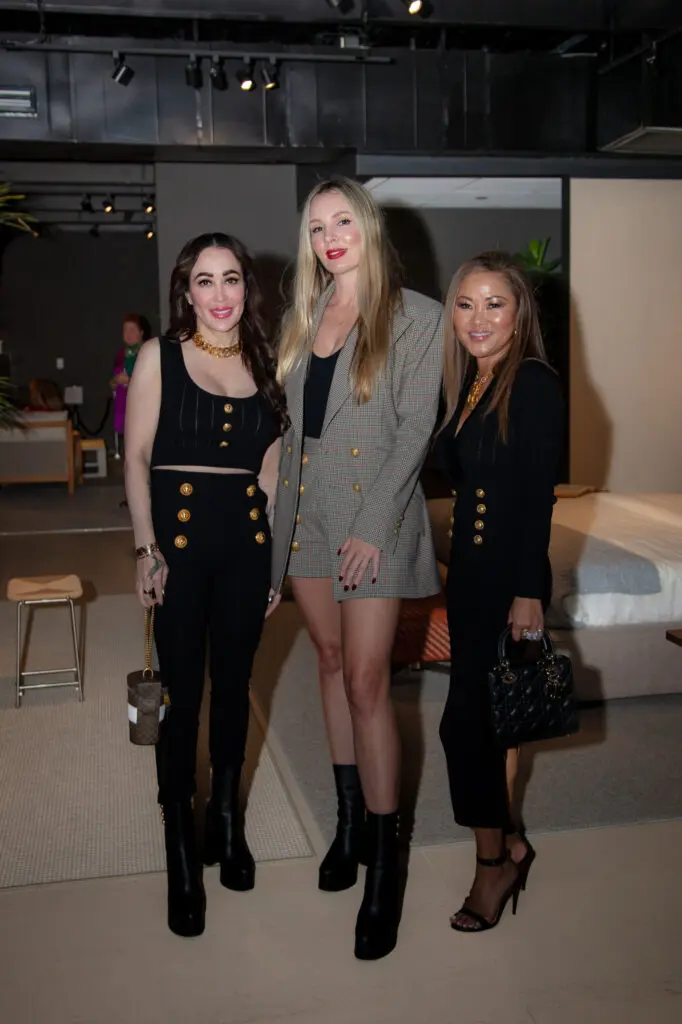 Rachel Clements, Paige Sloniker, Amy Hadden at Nina Magon's 'Evoke' book signing at BeDesign (Photo by Miroma Photography)