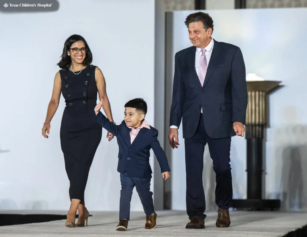 Rania & Ramy Mankarious with Patient Champion Arian at the 12th annual fundraiser for Texas Children's Cancer and Hematology Center.  (Photo by Texas Children's Hospital)
