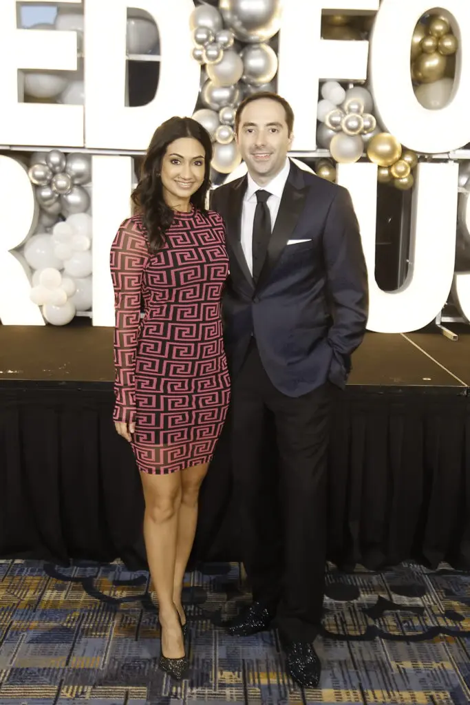 Rashi Vats, Daniel Gotera  at the Crime Stoppers 'Leading the Way to a Safer Houston' dinner (Photo by Quy Tran)
