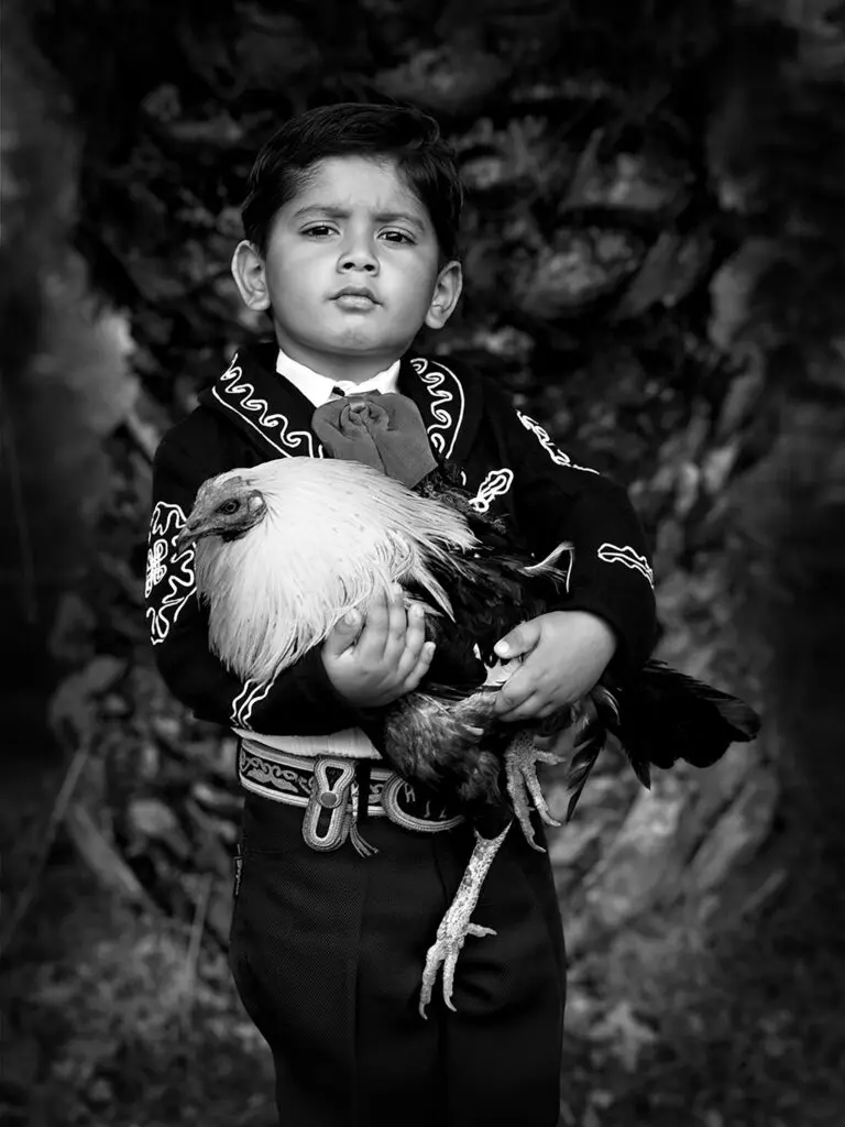 Roj Rodriguez's "Rodolfo con Gallo," 2005 (Courtesy Roj Rodriguez) 
