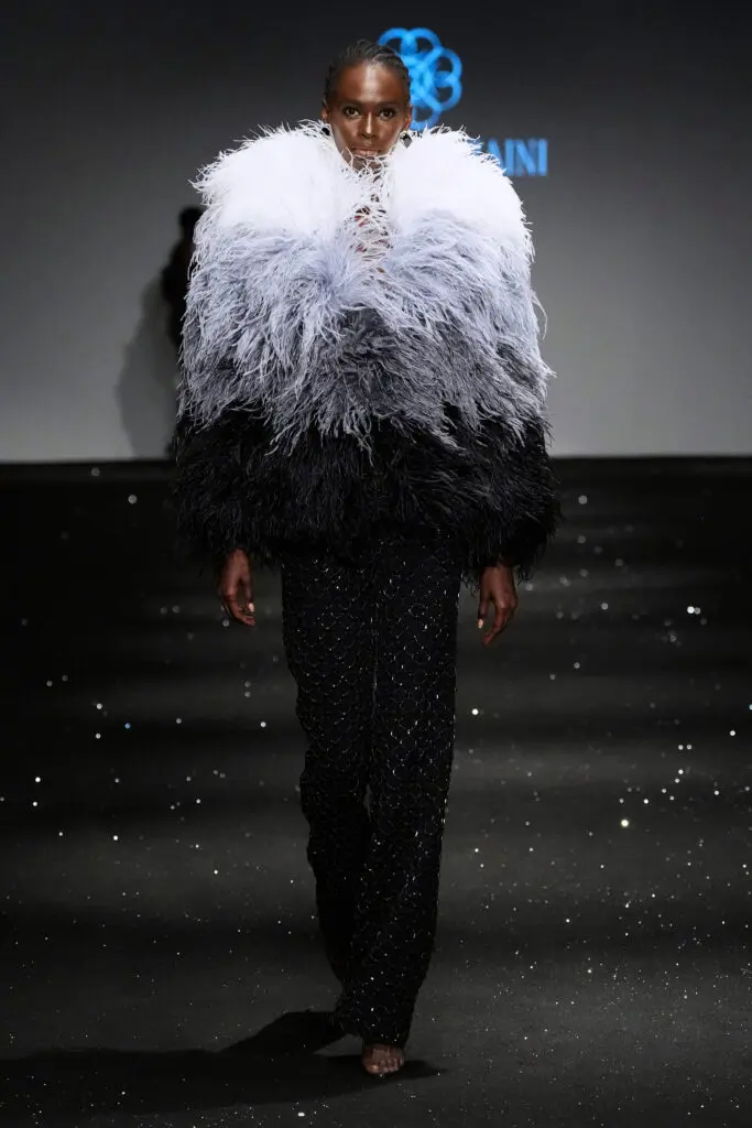 Rizman Ruzaini is a internationally acclaimed Malaysian fashion house who presented an exciting first show at Dubai Fashion Week. (Photo by Dubai Fashion Week )