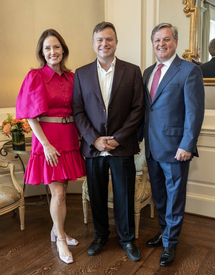 Luncheon chairs Christine & Blake Williams flank guest speaker Zak Williams at the Circle of Hope luncheon benefiting re:MIND. (Photo by Jenny Antill)