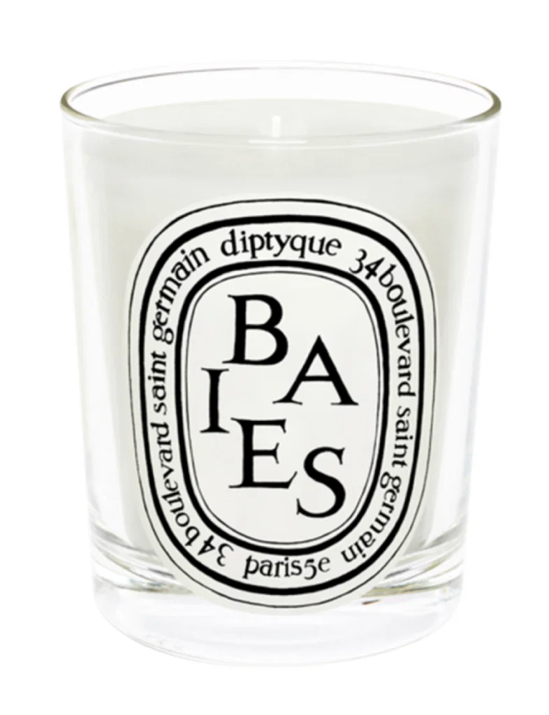 Diptyque's Baies Candle, $70, available at fortyfiveten.com and Forty Five Ten boutique.