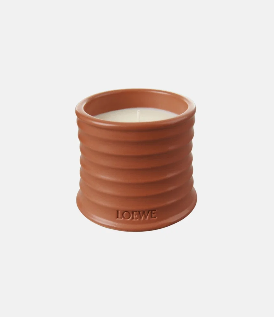 Loewe's Juniper Berry small candle in brown, $110, available at MyTheresa.