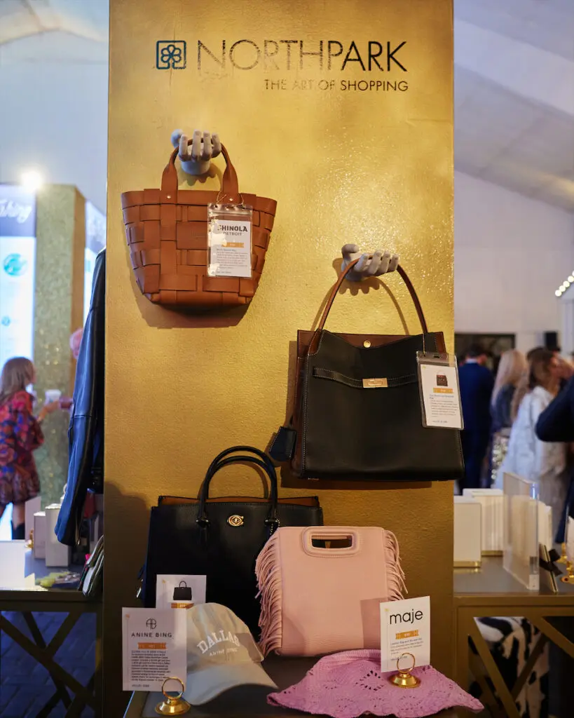 The silent auction at the 2023 Cattle Baron's Ball at Dallas' iconic Southfork Ranch. (Photo by Jonathan Zizzo)