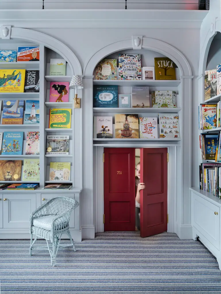 The whimsical children's floor in Beacon Hill Books & Café. (Photo by Sarah Winchester)