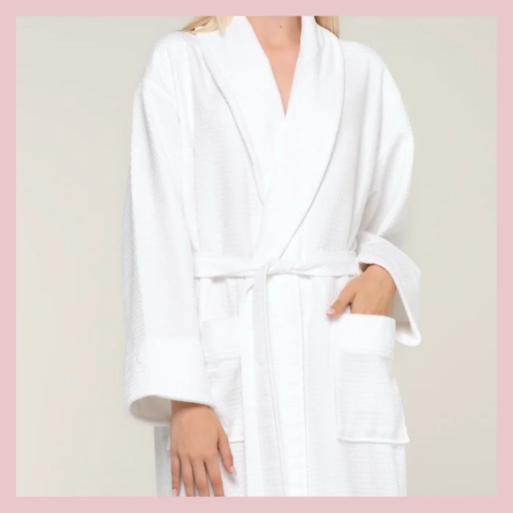 Turkish Cotton Hotel Robe,
$38.00.