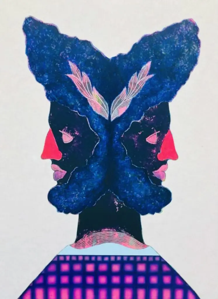 Johnny Floyd's "Black Janus II," 2023. (Courtesy Johnny Floyd)