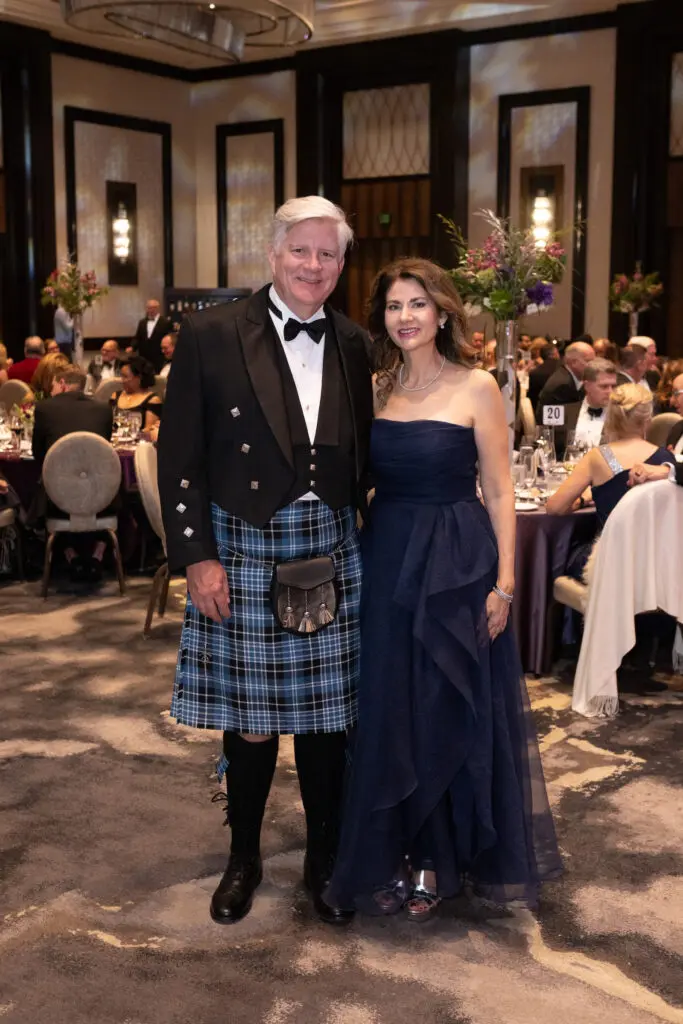 Alec Clark & Sloan Pipella-Clark in from Canada for the British American Foundation of Texas gala (Photo by Wilson Parish)