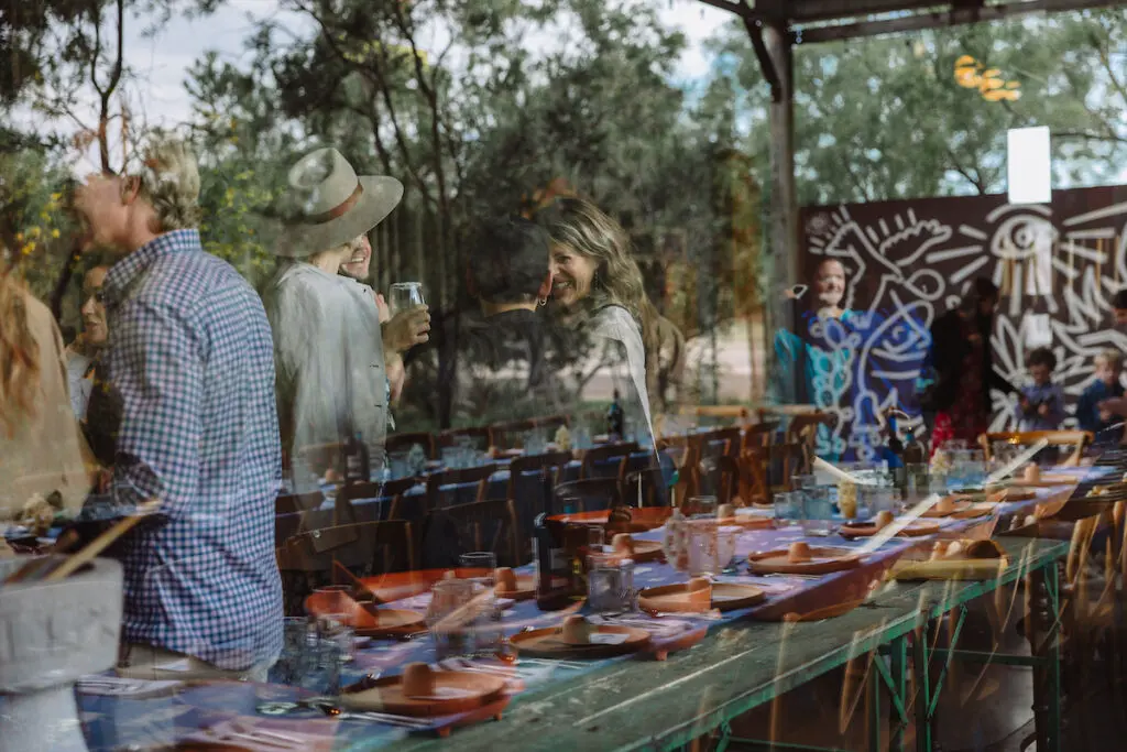 A VIP reception at The Capri in Marfa for Ballroom Marfa's 20th anniversary. 