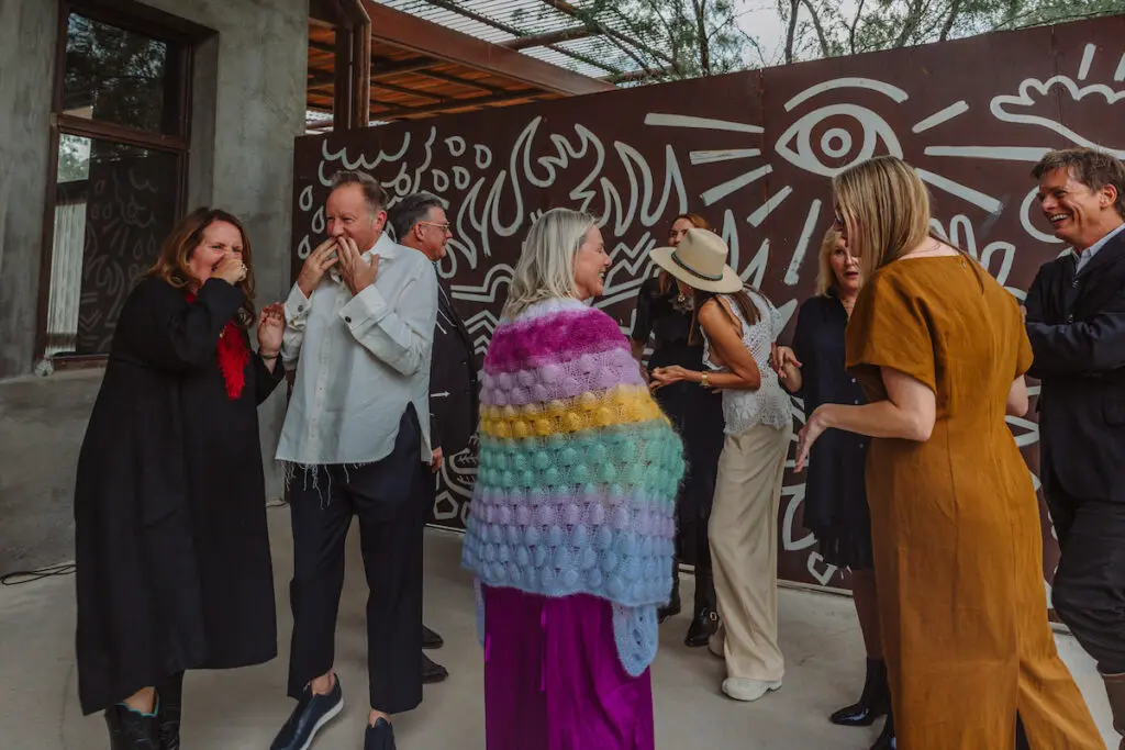 A VIP reception at The Capri in Marfa for Ballroom Marfa's 20th anniversary. 