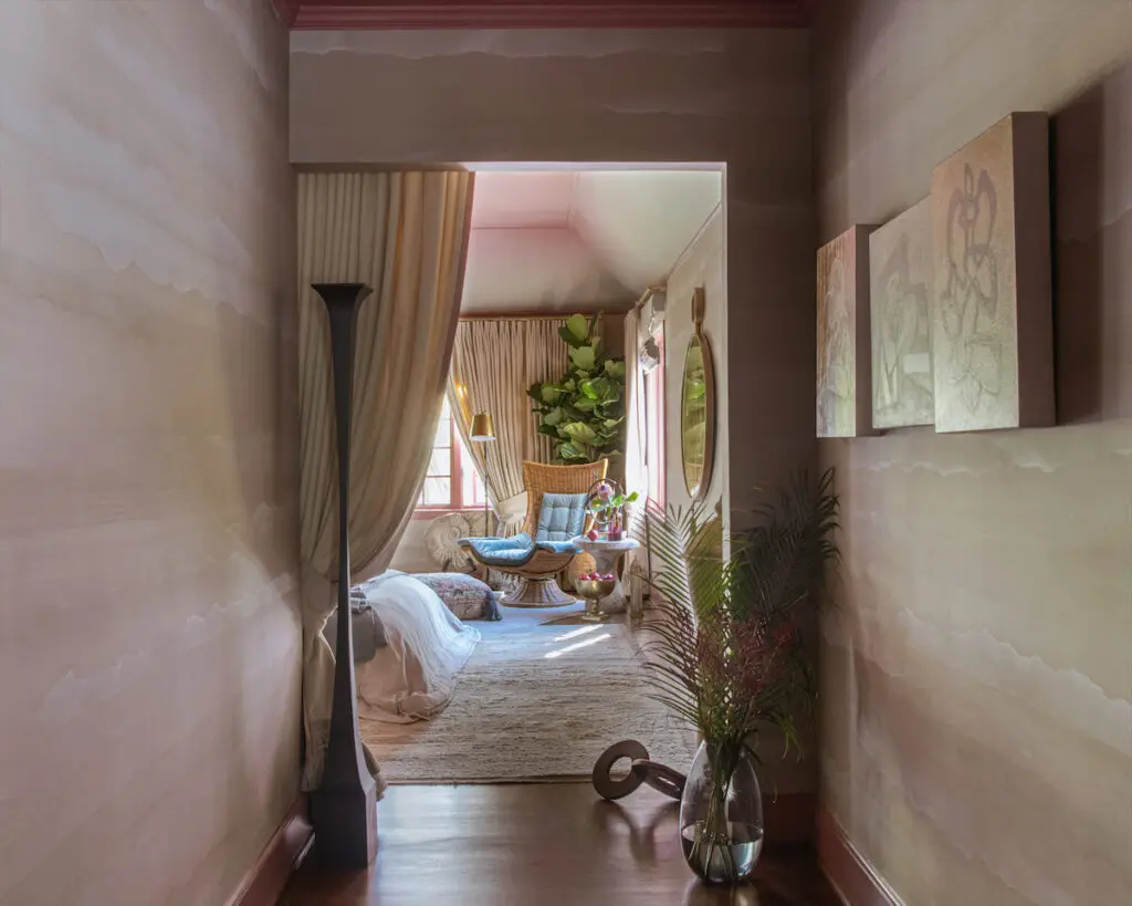 Bedroom & Bathroom: Kristi Nelson of KMNelson Design (Photo by Strictly Natural Light)
