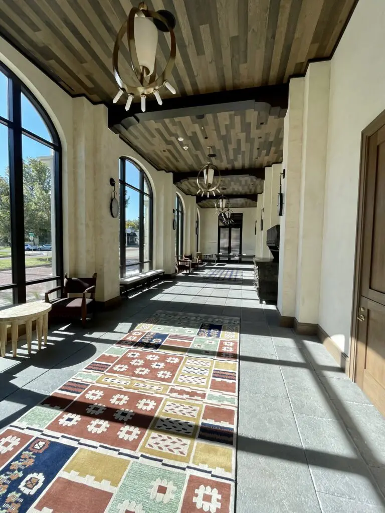 A sunny stroll down the Arcade prefunction space. (Photo by Courtney Dabney)