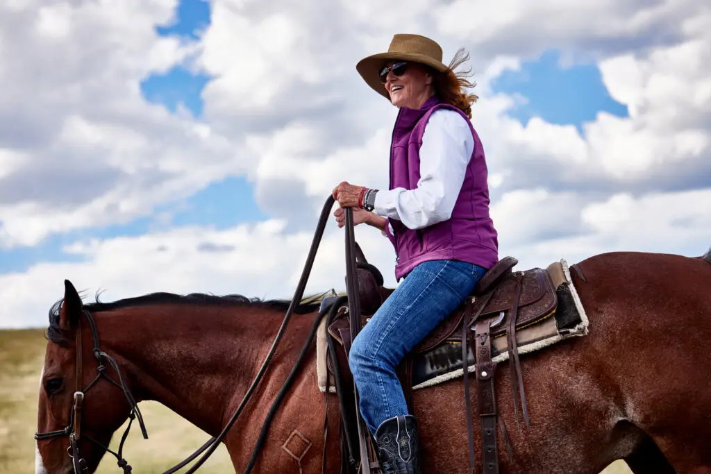 Jo Ellard at home on her EE Ranches. (Photo by Steve Wrubel)