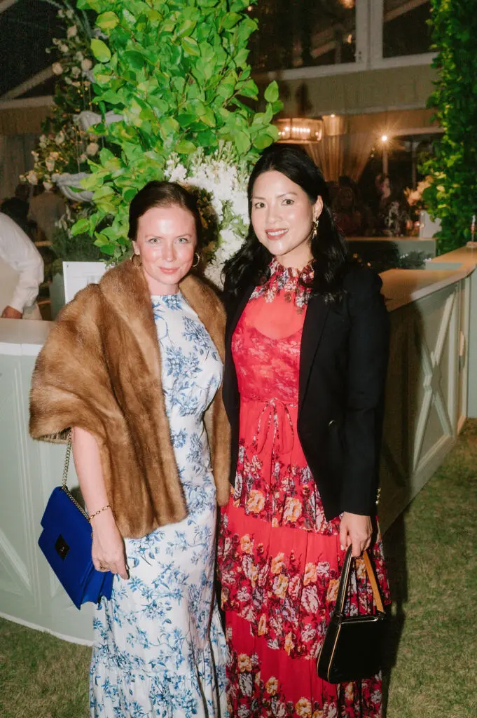 Anne Lee Phillips, Nancy Bihlmaier at Children's Memorial Hermann Hospital 'Fare La Fête' gala in Memorial Park. (Photo by Joseph West)