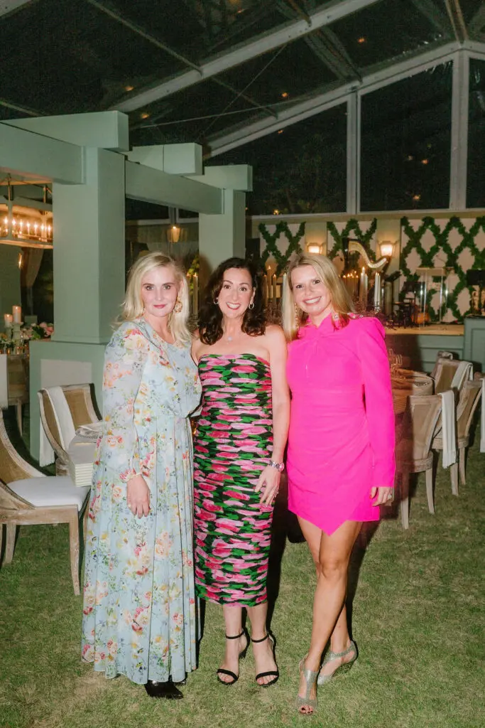 Jennifer Allison, Amalia Stanton, Valerie Dieterich at Children's Memorial Hermann Hospital 'Fare La Fête' gala in Memorial Park. (Photo by Joseph West)