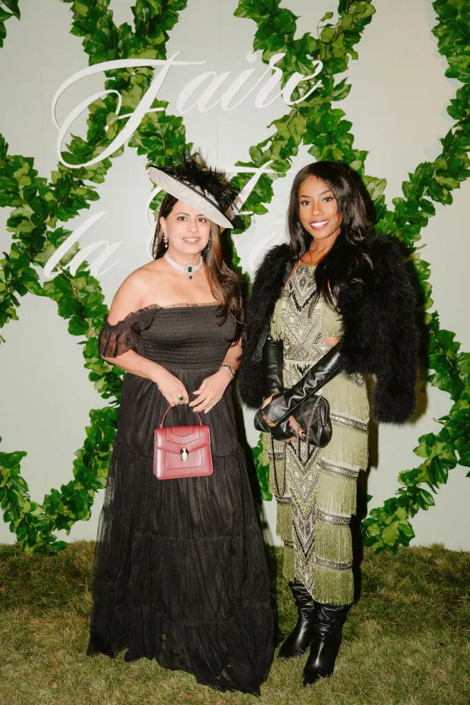 : Ruchi Mukherjee, gala co-chair Felicia Stone at Children's Memorial Hermann Hospital 'Fare La Fête' gala in Memorial Park. (Photo by Joseph West)