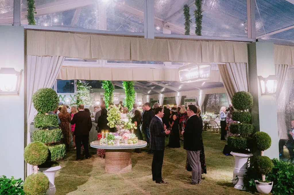 Entrance to at Children's Memorial Hermann Hospital 'Fare La Fête' gala in Memorial Park. (Photo by Joseph West)