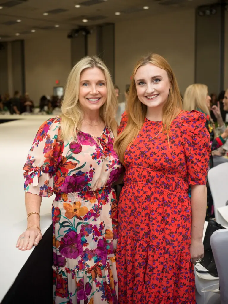Ronda Holladay, Caroline Smith at the Houston Ballet Nutcracker Market Saks Fifth Avenue Fashion Show and  Luncheon. (Photo by Daniel Ortiz)