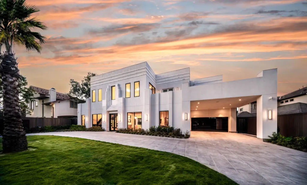 This remarkable home was custom-designed and completed in 2023 by the distinguished Timeline Construction Group, offering the highest quality of craftsmanship, luxury security and curb appeal (Photo by Steve Chenn)