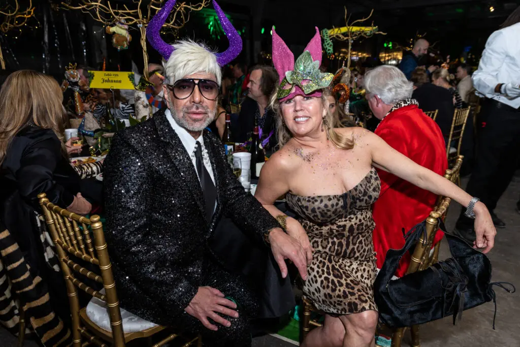 The ever-costuming Ceron, Paige Johnson at Orange Show Gala Where the Wild Things ART (Photo by Emily Jaschke and David DeHoyos)