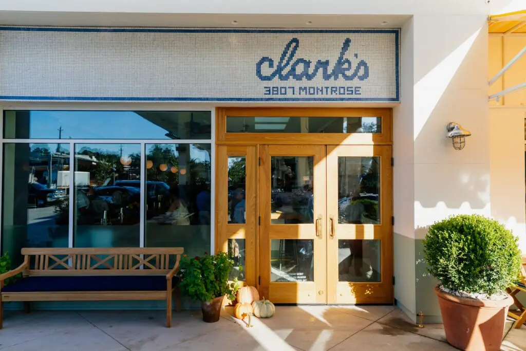 The new Clark's Houston in a former automotive repair shop in Montrose.  (Photo by Justin Book)