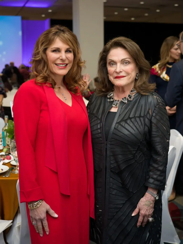 Cynthia Wolff, Beth Wolff at the Houston Ballet Nutcracker Market Saks Fifth Avenue Fashion Show and  Luncheon. (Photo by Daniel Ortiz)