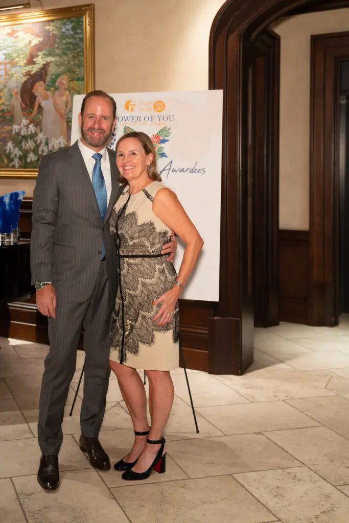 Speaker co-sponsors Geoff Schorr, Kelly Schorr, representing Schorr Law Firm PC. (Photo by Danny Campbell and Rob Wythe/Wythe Portrait Studio)