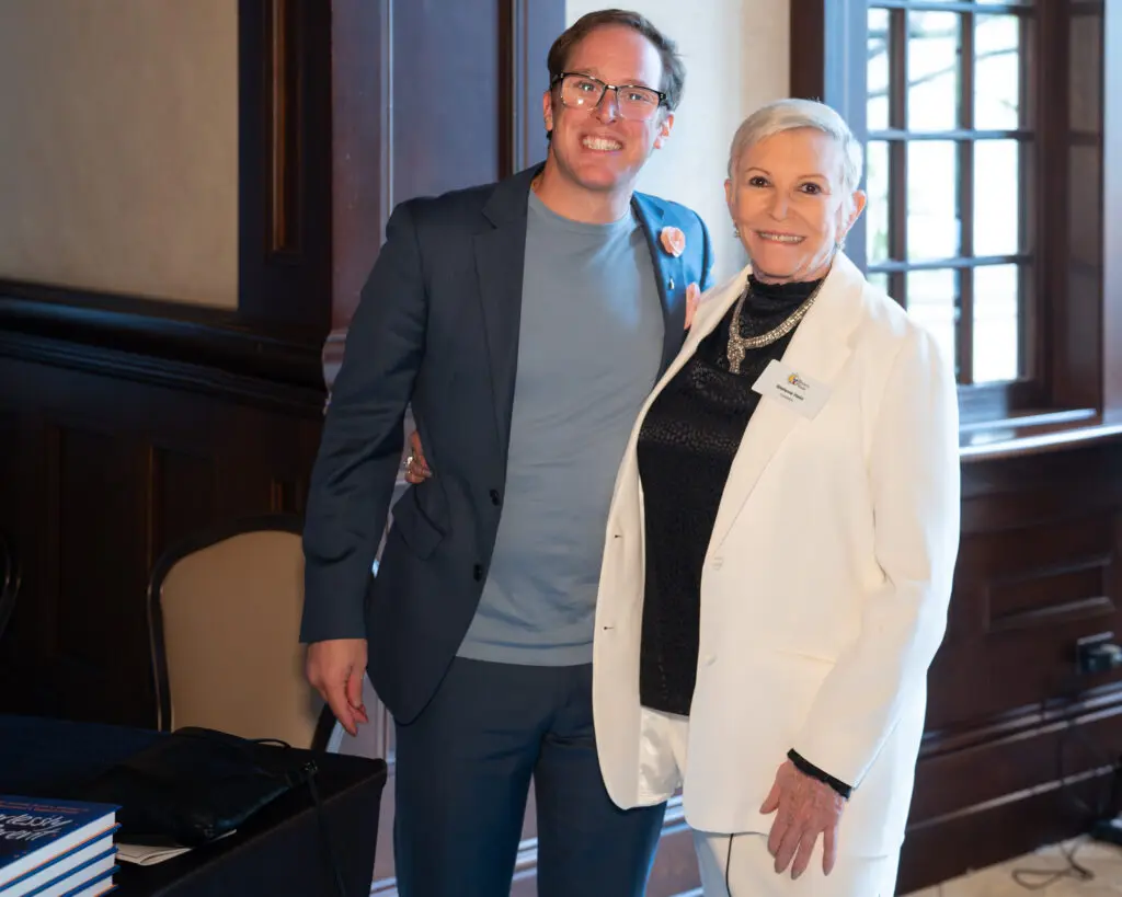 Mickey Rowe, featured speaker; Stephanie Held, Founder, Bryan’s House. (Photo by Danny Campbell and Rob Wythe/Wythe Portrait Studio)