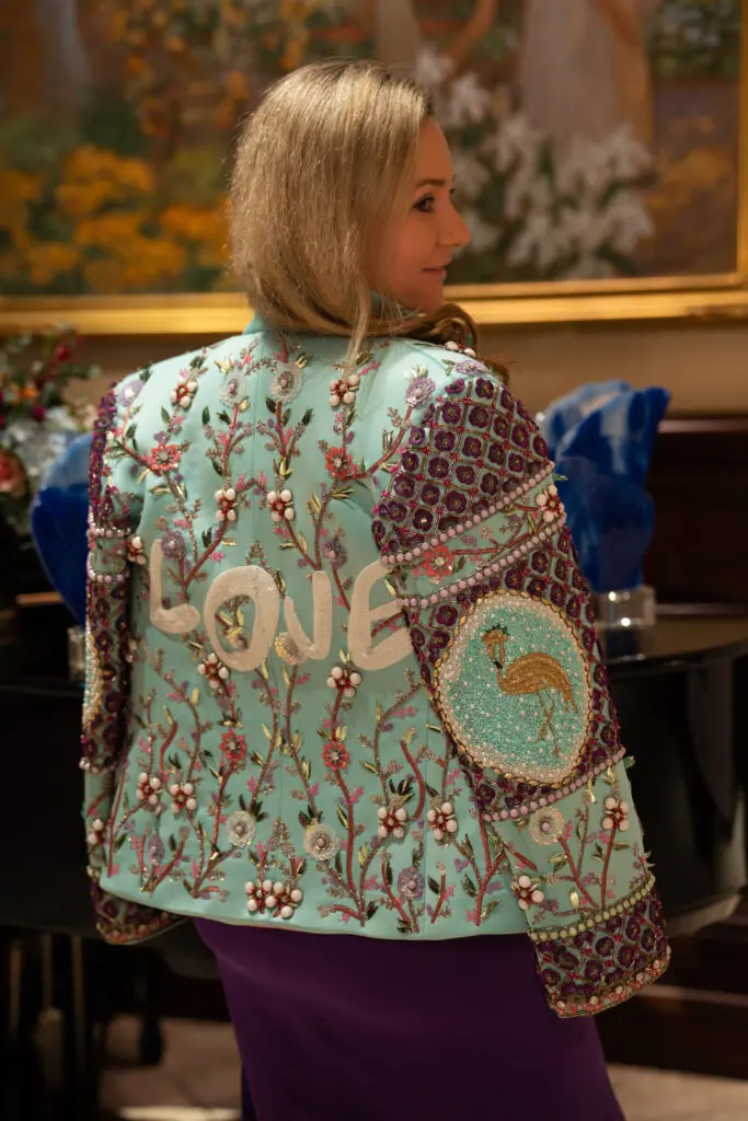 Anna Berman modeling a jacket by Andre Yabin, Informal Modeling Sponsor. (Photo by Danny Campbell and Rob Wythe/Wythe Portrait Studio)