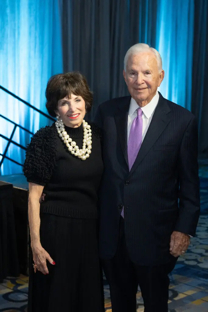 HMH board chair Barbara & Buddy Herz at Holocaust Museum Houston's Guardian of the Human Spirit Award luncheon.  (Photo by Wilson Parish)