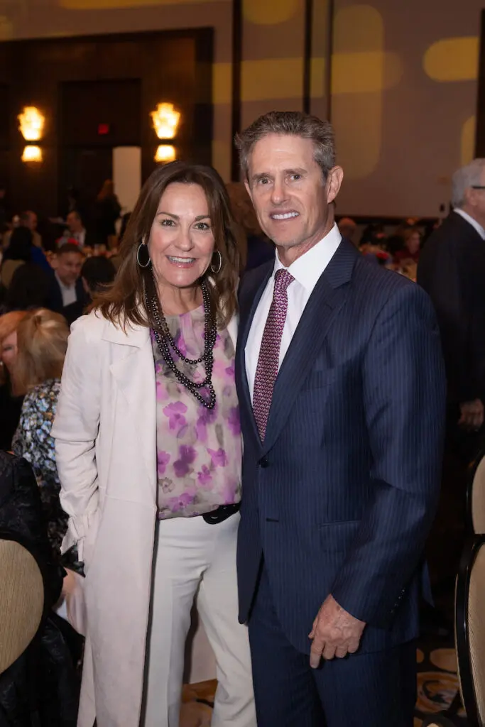 Tali & Eric Blumrosen at Holocaust Museum Houston's Guardian of the Human Spirit Award luncheon.  (Photo by Wilson Parish)