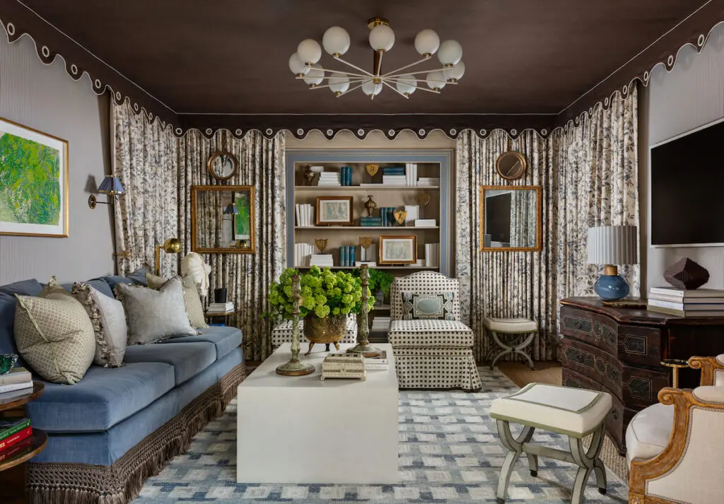 Den: Julie Dodson Webster of Dodson Interiors: (Photo by Nickolas Sargent)