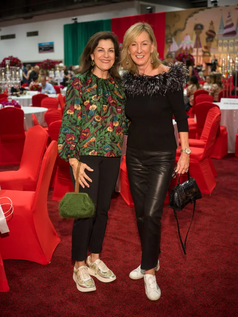 Ellie Francisco, Shelley Boyer at Houston Ballet Nutcracker Market festivities. (Photo by Daniel Ortiz)