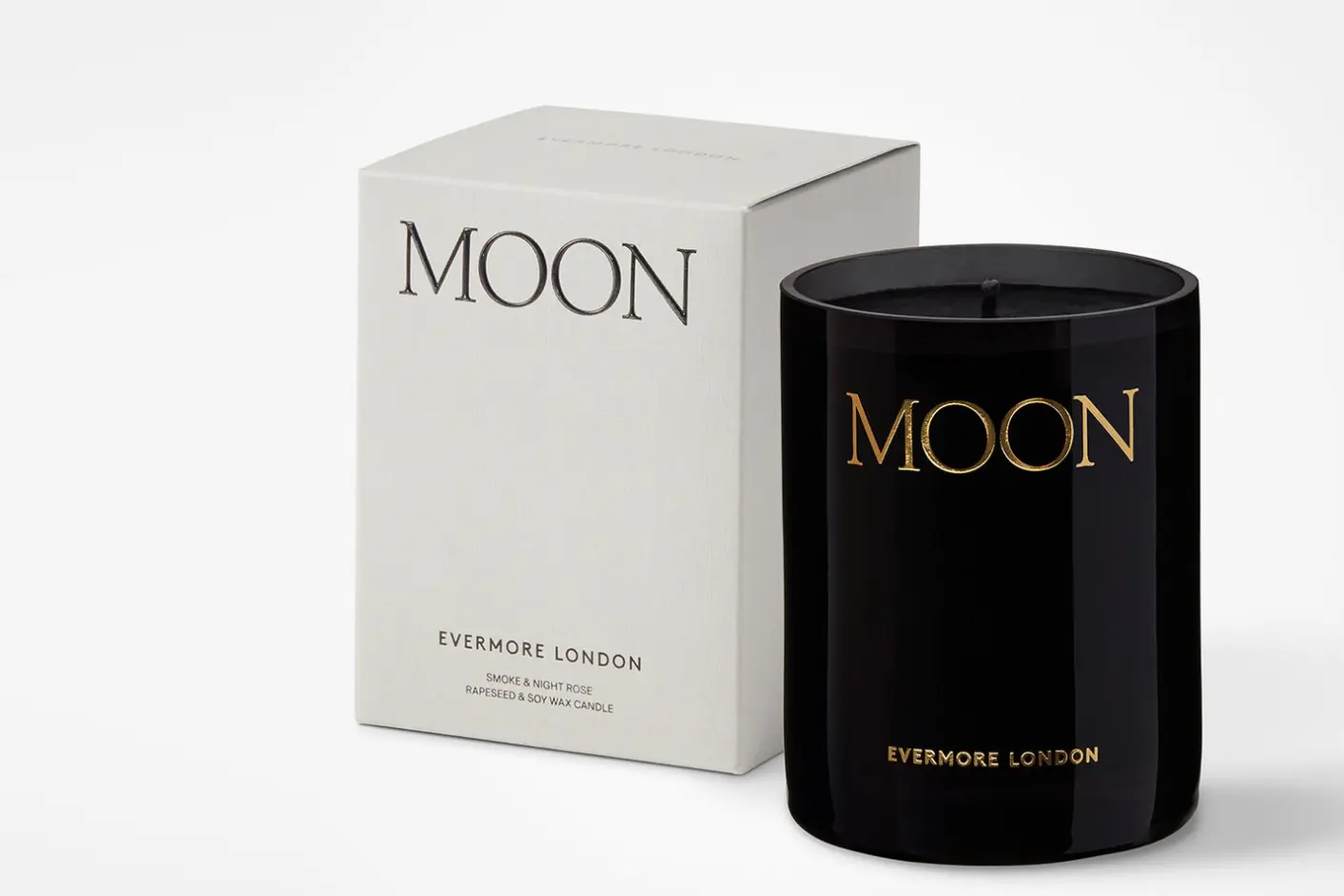 Evermore’s Moon Smoke + Night Rose Candle, $82, available at theconservatorynyc.com and The Conservatory Highland Park Village.