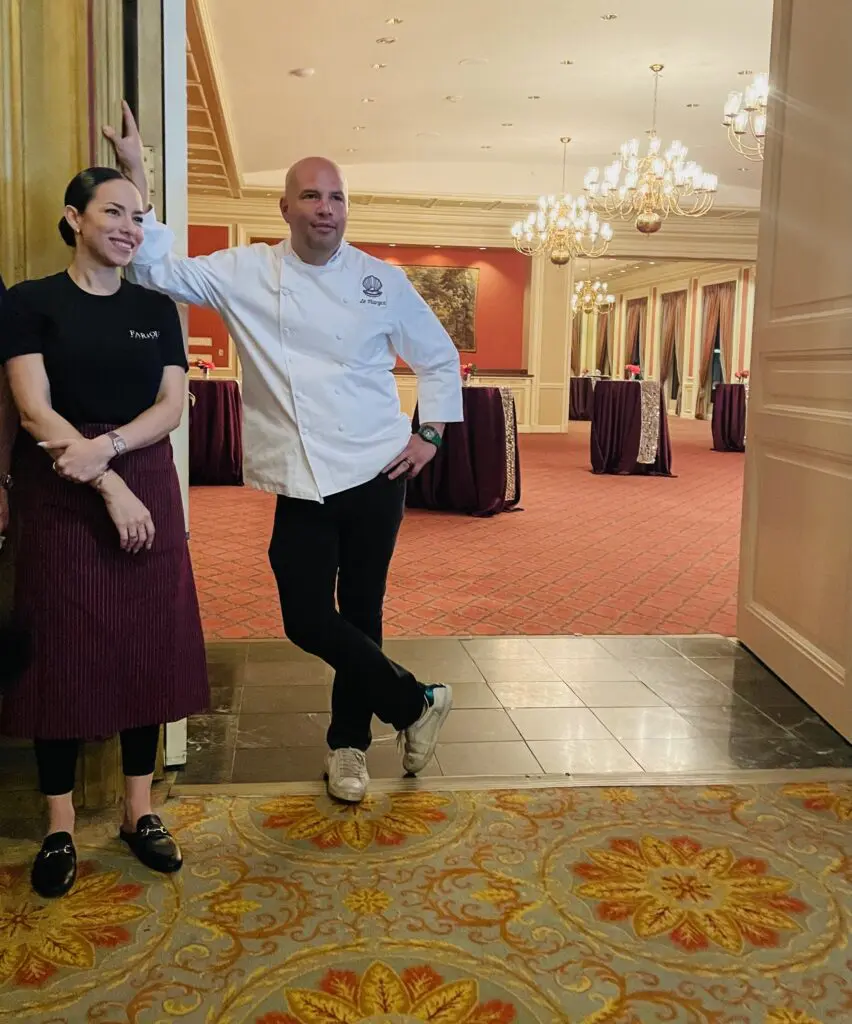  Chef Felipe Armenta with Sous Chef Sophia looking on as guests dined. (Photo by Courtney Dabney)