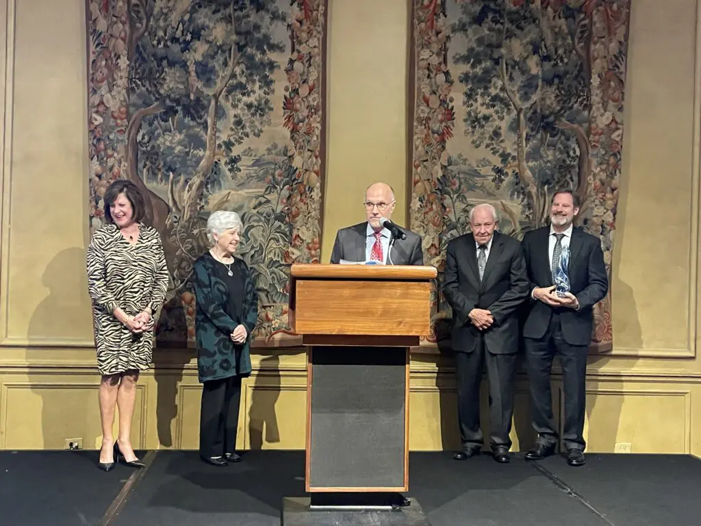  The Renfro Food family recieves the Walter Kaufman Award. (Photo by Courtney Dabney)
