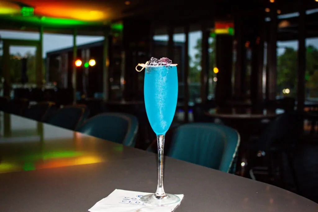 At Como Social Club and Sorriso, sip on The Frost Bite, made with vodka, Blue Curacao, lemon simple syrup and club soda. (Image credit: Audrey Carni)