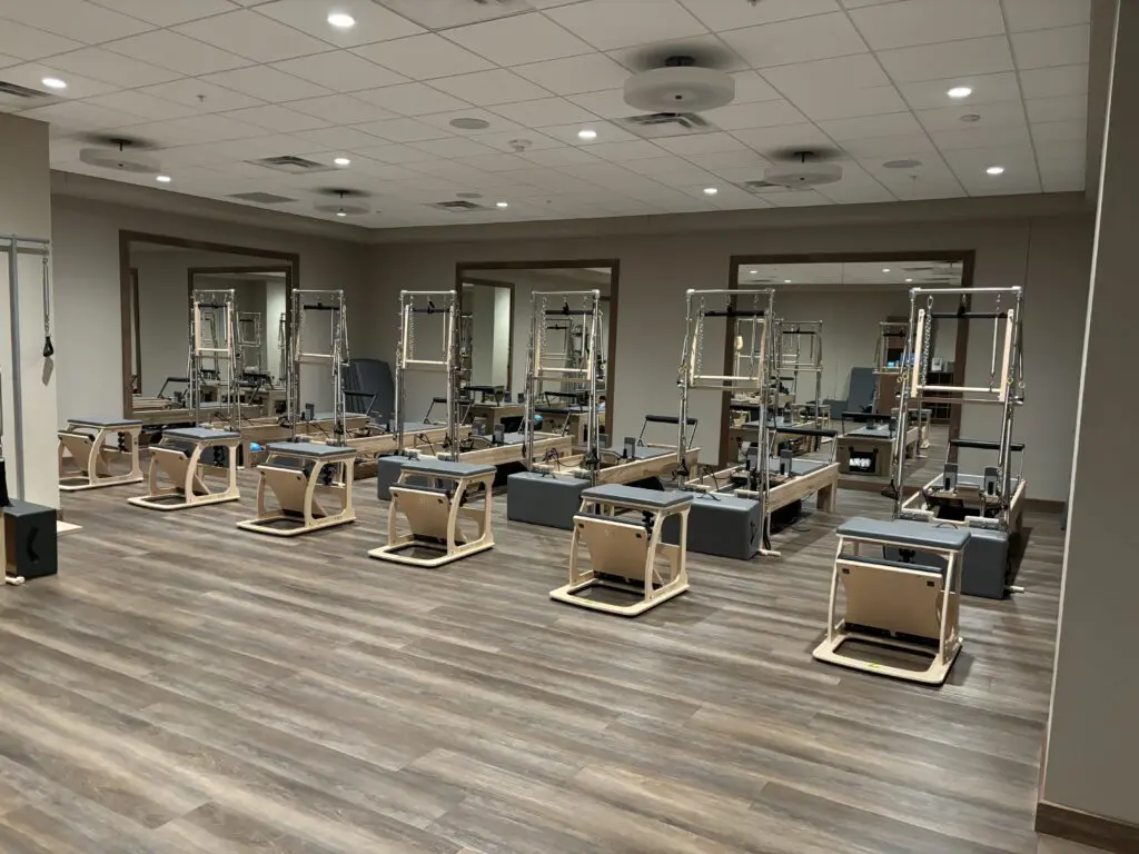 Pilates, along with yoga and hot yoga, are some of the classes offered daily at Life Time.