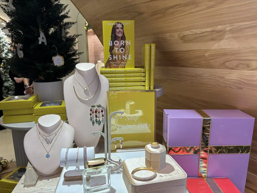 Some of Kendra's favorites are on display at The Woodlands store. (Photo by Laura Landsbaum)