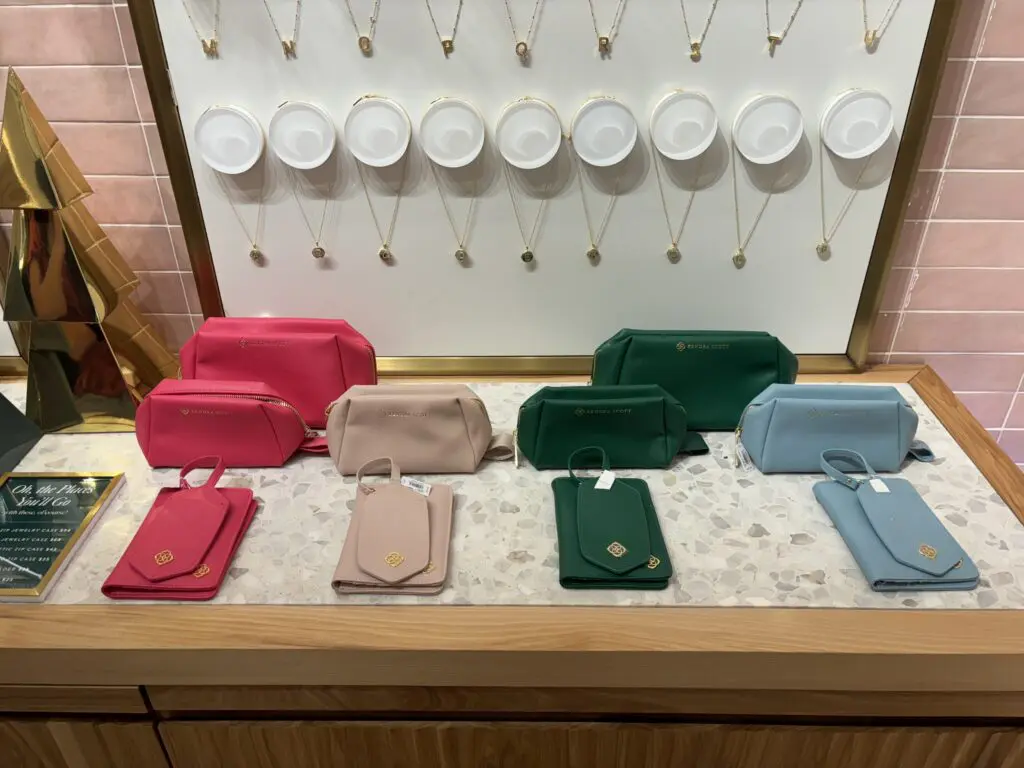 New to the Kendra Scott collection is a line of passport holders, luggage tags and small cases. (Photo by Laura Landsbaum)
