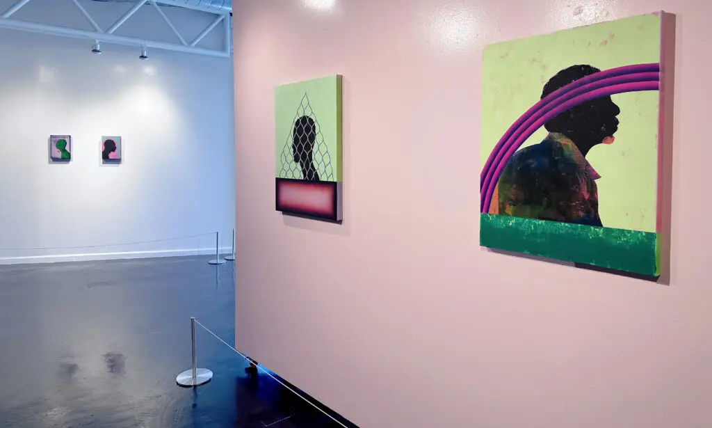 An installation view of artist Johnny Floyd's "GODBODY" exhibit, which remains on view through Saturday, November 18 at the Houston Museum of African American Culture. (Courtesy Christopher Blay and the Houston Museum of African American Culture)