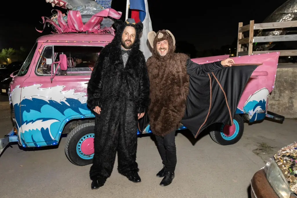 James Hays & Dennis Nance at Orange Show Gala Where the Wild Things ART (Photo by Emily Jaschke and David DeHoyos)
