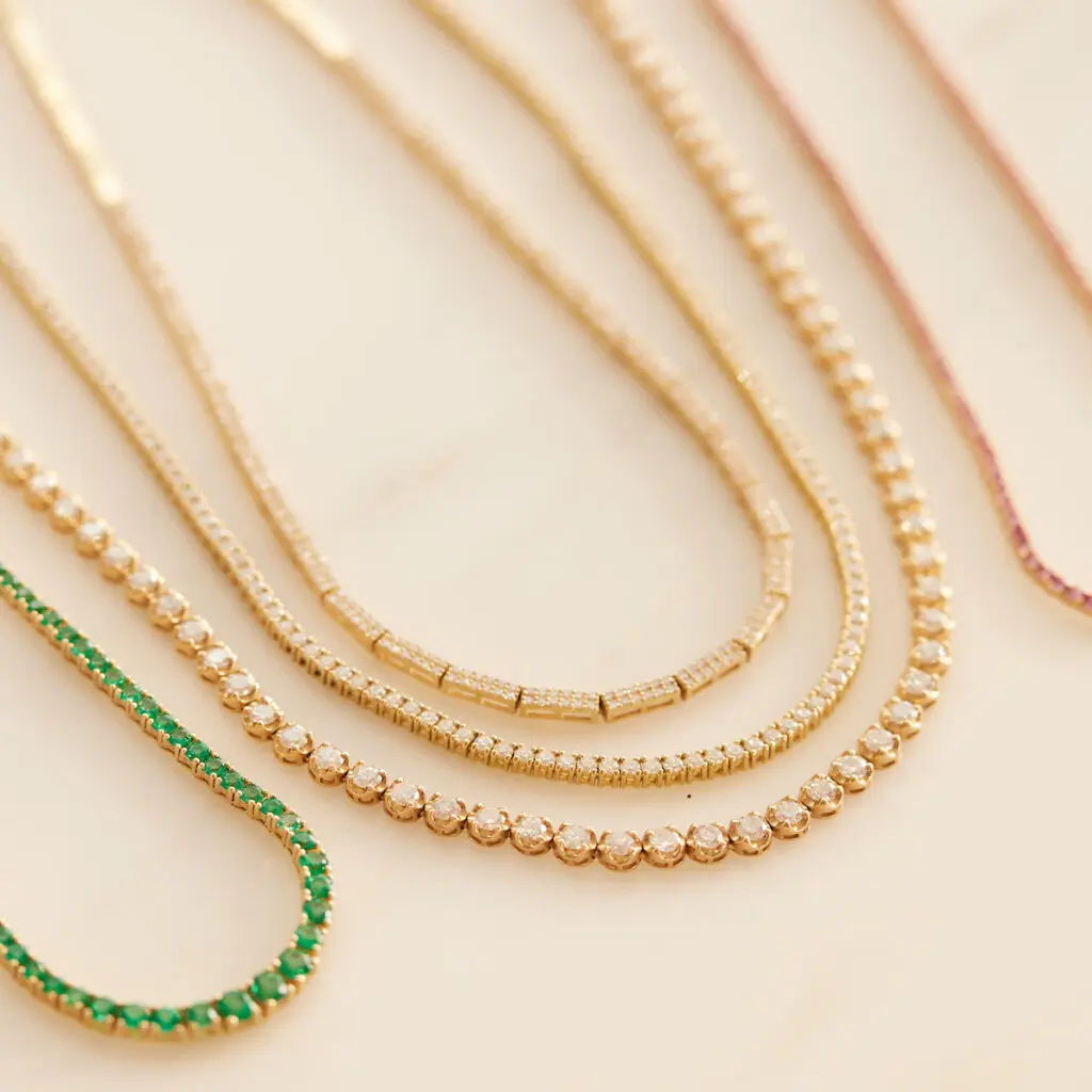 JAG has a full range of tennis necklaces in store this season, or any season. (Photo by Jason Kindig)