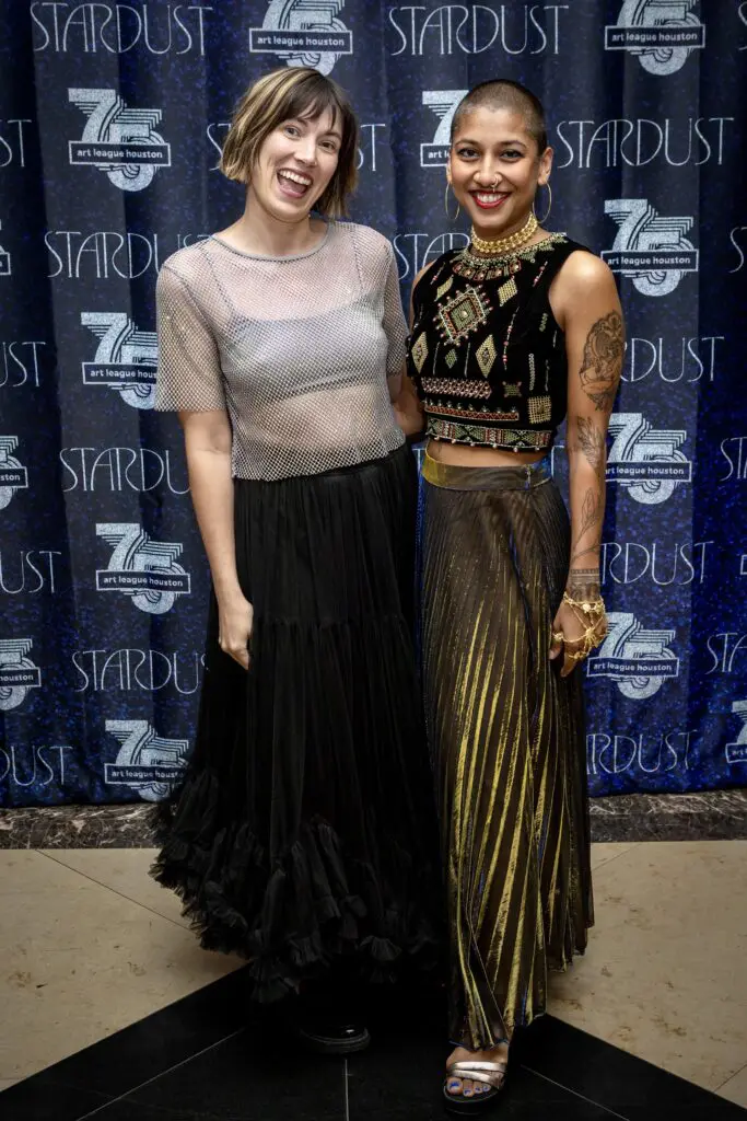 Anna Walker, Preetika Rajgariah at Art League Houston’s 75th Anniversary Gala (Photo by Alex Barber and Laura Burlton)